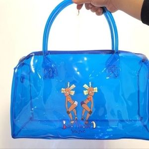Blue overnight bag